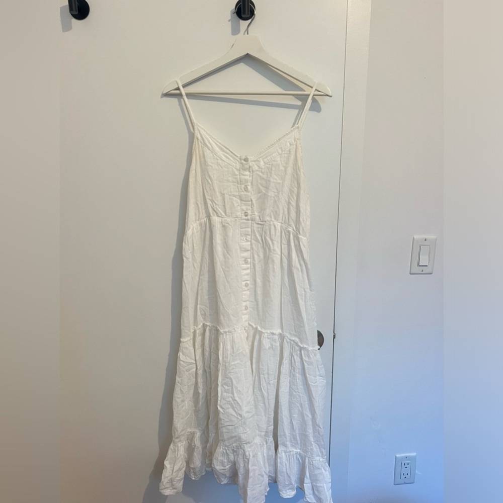 ASOS white button down dress. Size US 8